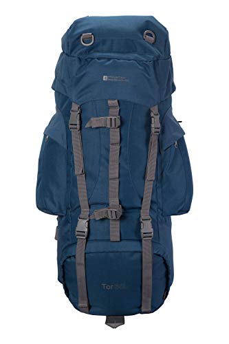 Mountain Warehouse Mochila Tor 65L espaciosa: Duradera  con Espalda Ajustable por Hebillas