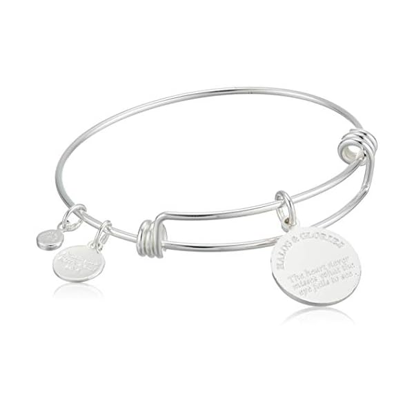 Alex and Ani Halos & Glories, Cheerleading Shiny Silver Bangle Bracelet