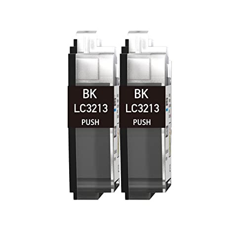 akaca LC3213 Druckerpatronen Kompatibel mit Brother LC 3211 LC 3213 Patronen (2 Schwarz), für MFC-J497DW MFC-J890DW MFC-J895DW DCP-J572DW DCP-J772DW DCP-J774DW Cover