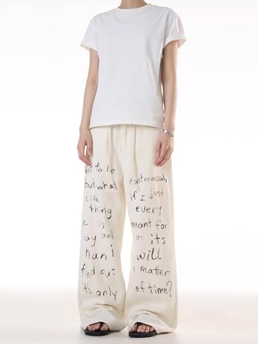 GUOYUXIAO Men's Jeans American-Style high-Street Loose-fit Pants Straight-Leg Drawstring Trouser for Men3