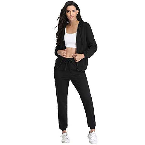 Irevial Chandal Conjunto Mujer Invierno, Conjunto Chandal Mujer Completo Algodon Chaqueta y Pantalón Deportivo Mujer