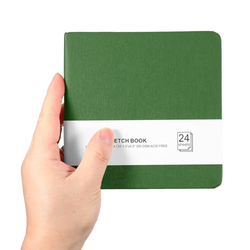 Carnet aquarelle 300GSM épais PATIKIL 24 feuilles absorbantes sans gondolement
