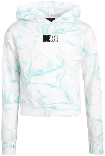 Image of bebe Girls' Shorts Set - 2 Piece French Terry V-Neck Sweatshirt and Sweat Shorts (7-12)