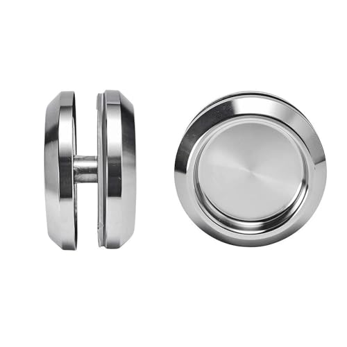 txuzong Tirador Empotrado Redondo 58mm para Puertas de Vidrio - Acero Inoxidable - Manija para Puertas Corredizas, Dormitorios y Cajones - Fácil Instalación