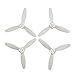 Nirmon 4 PièCes HéLices en Plastique Accessoires Rotor RC Drone PièCes de Rechange pour Perroquet Bebop 2 Drone Quadrirotor Blanc