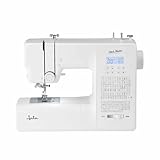 JATA JSMC1120 - Máquina de Coser 270 puntadas | 100 alfanuméricas, 91 decorativas y 8 ojales automáticos | Cose vaqueros y tejidos gruesos | Doble aguja, brazo libre y luz LED | Compacta. Fácil uso