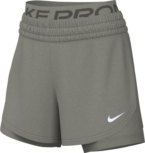 Nike Pro Pantalón Corto 2 En 1 Dri-Fit - Mujer, Light Army/White, HJ1204-320, 2XS
