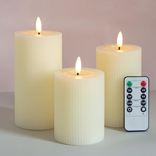 Bougies Sans Piles Bougies LED Sans Flamme - Lot De 3 Bougies