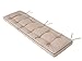 Etna Coussin exterieur, Coussins pour bancs de jardin, Coussin 150 x 50 cm, Banc de jardin, Coussin banc - Beige