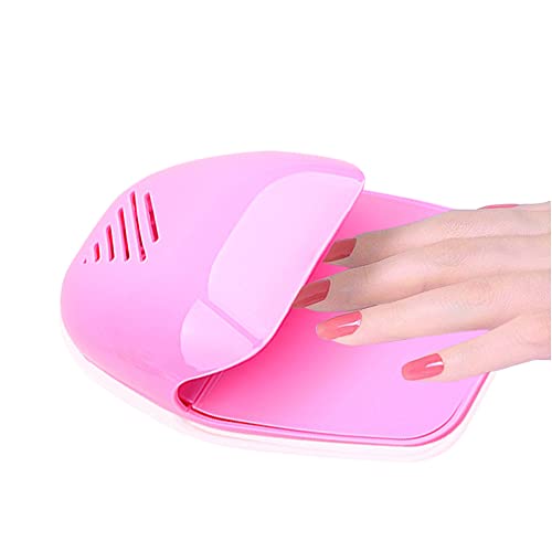 Nail Fan Dryer for Regular Polish Portable Acrylic Kids Nail Dryer Perfect Addition to Girls Manicure Kit Fast Dry Fingernail Polish Air Drying Machine for Home and Travel Use Pink