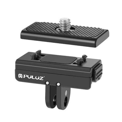 PUUZ - Soporte magnético de liberación rápida para Insta360 X4/Ace/Ace Pro, trípode de liberación rápida para cámara, adaptador de placa de conexión de metal, kits de accesorios con montaje de rosca