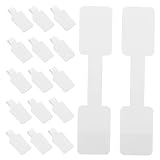STOBOK 200pièces Étiquettes Adhésives Blanches Pour Bijoux Autocollantes Blank Jewelry ...