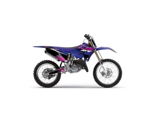 Kit déco complet Yamaha 125 YZ rose Flow avec vinyle épais de haute résistance aux chocs