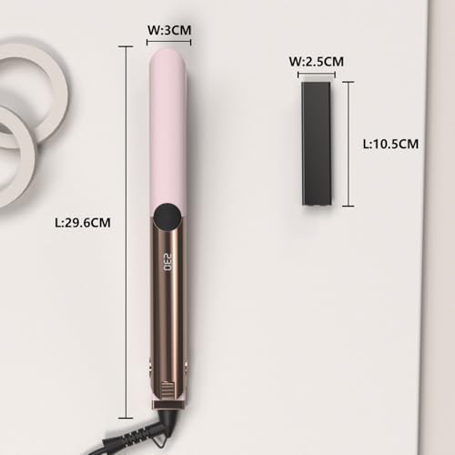 Plancha de pelo 2 en 1 con temperatura ajustable y cerámica miniatura 5