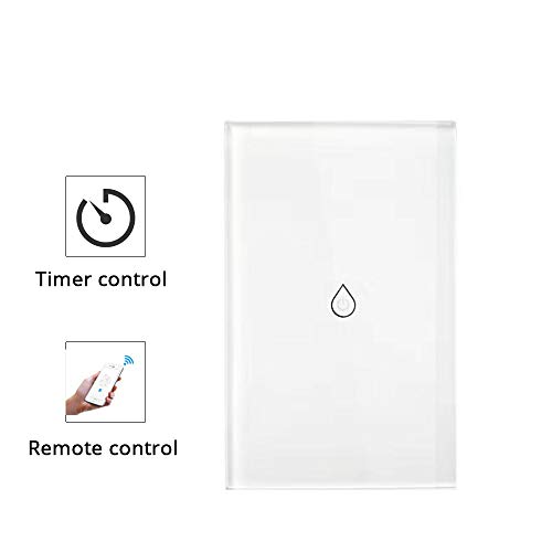 NJStar Smart WiFi Water Heater Switch Boiler Switches Alexa Google Home Voice US Standard Touch Panel Timer Outdoor 4G App Control