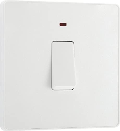 BG Electrical Evolve Single Co-Axial Aerial Connection, Pearlescent White