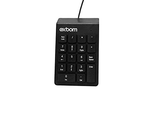 Teclado Numérico USB 18 Teclas Exbom BK-N30 Preto (preto)
