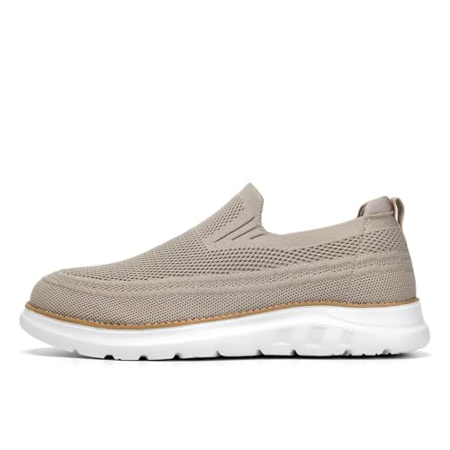 Image of Men's Walking Boat Shoes Slip On Casual Loafers Non Slip Comfortable Lightweight Work Driving Shoes