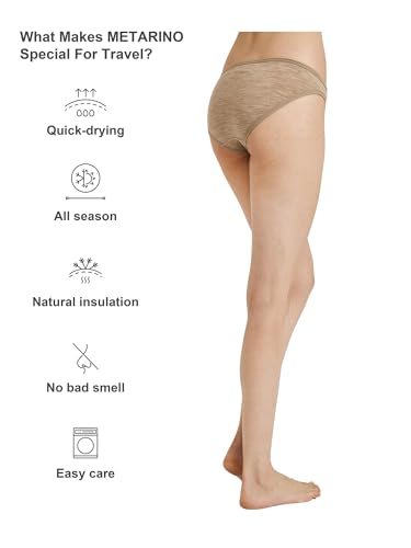 Image of METARINO Women's Underwear Panties Soft Merino Wool Sports Active Briefs