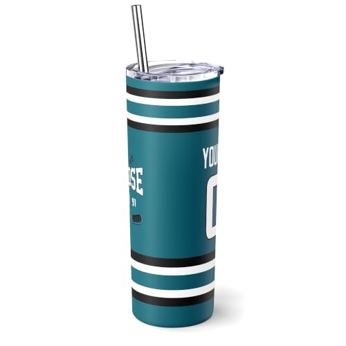 Image of ANTKING San Jose Tumbler 20oz Travel Mug Custom Name Number Gifts | Stainless Steel Insulated Coffee Cup for Men Women