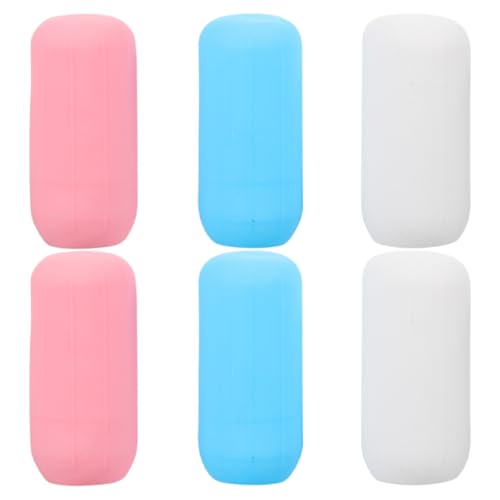 GALPADA Manicotto Elastico in Silicone Per Bottiglie Da Viaggio 22 Cm, Set Da 6 Pezzi, Protezione a Tenuta Per Shampoo, Lozione, Balsamo, Compatibili Flaconi Per Viaggio e Aerei