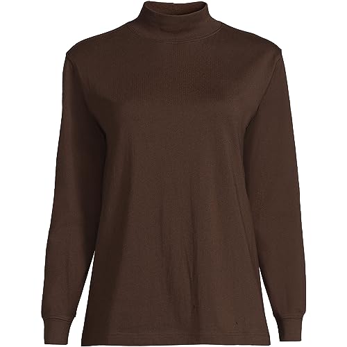 Image of Lands' End Women's Plus Size Long Sleeve Super T Mock