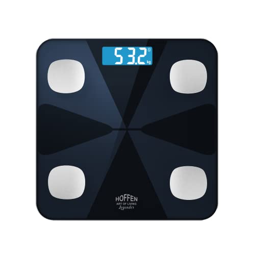 Image of Hoffen (Made in India) HO19 Electronic Digital Personal Body Bathroom Weighing scale, Weight machine Battery Included, 2 Years Warranty (HO 19 RE) (HO 19 RE)