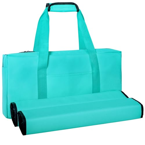 GUSTARIA Empty Mahjong Bag, Light Green American Mahjong Bag with Two Wrappers (Case Only)