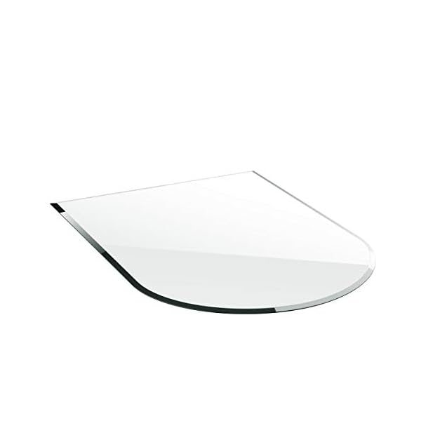 BIJON Funkenschutz-Platte mit Facettenschliff, Glasplatte Kaminofen, Kaminschutz mit ESG Sicherheitsglas, Kamin… – Bild 6