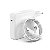 【Sicheres und schnelles Ladekabel】Das Ladegerät enthält ein 2M/6,6ft USB-C-zu-USB-C-Kabel, das sicheres Hochgeschwindigkeitsladen und Datenübertragung unterstützt. Mit Sicherheitszertifizierung ist das Ladegerät gegen Kurzschluss, Überstrom, Überspannung, Überhitzung und Überladung geschützt.