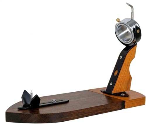 Montevalle Jamonero Giratorio Profesional | Soporte Rotatorio 360 Grados para Jamón Serrano e Ibérico | Tabla Madera Maciza con Herrajes Acero Cromado | Base Antideslizante Ultra Estable