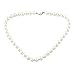 uxcell Metal Lobster Clasp Round Bead Bridal Jewelry Faux Pearl Choker Bib Necklace