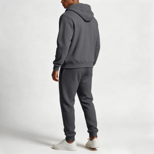 Sweatsuits for Men Fleece Zip Hoodies Joggers Pants Jogger Jogger Sets - image 7