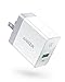 Quick Charge 3.0, Anker 18W 3Amp USB Wall Charger (Quick Charge 2.0 Compatible) PowerPort+ 1 for Galaxy S10/S9/S8/Edge/Plus, Note 8/7, LG G4, HTC One A9/M9, Nexus 9, iPhone, iPad and More