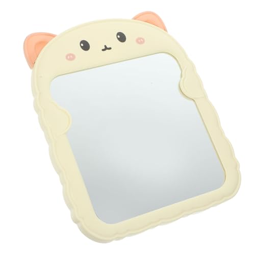 OUNONA Cute Cat Ear Folding Makeup Mirror with Stable Stand Desktop Vanity Mirror for Women for Makeup Shaving and Skin Care Fashionable and Stylish Design for Home Use