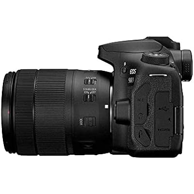 Canon DSLR Camera [EOS 90D] with 18-135 is USM Lens | Built-in Wi-Fi, Bluetooth, DIGIC 8 Image Processor, 4K Video, Dual Pixel CMOS AF, and 3.0 Inch Vari-Angle Touch LCD Screen, Black