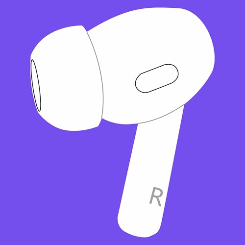 Meenova Single Right Earbud Replacement for Pods Pro (2nd Generation) Lighting Legit A2698 Earbuds A2699 One Right Ear Side Only OEM A2700 Compatible with Original Air Pros 2 Earpads Used Pod 2
