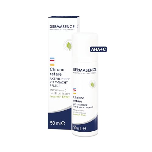 DERMASENCE Chrono Retare VIT-C Nachtpflege, 50 ml, Anti-Aging Nachtcreme mit Vitamin C...