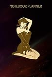 Notebook Planner Rockabilly Film Noir Sexy Dark Comic Pin Up Girl: Cute, 6x9 inch, Homework, Finance, Over 100 Pages, High Performance, Gym, Planning