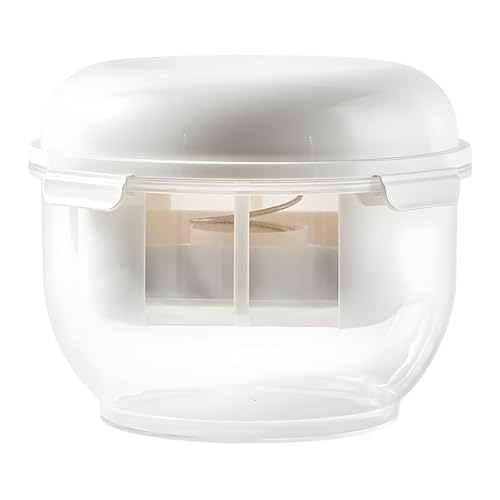 Colador de yogur con resorte de acero inoxidable 304, 20,5 x 20,5 x 16 cm, vaso grande para leche, jugo, filtración de té, colador de cocina multiusos lavable