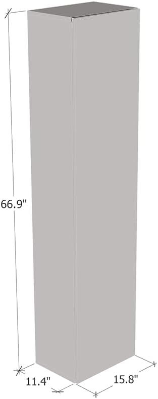 Meble Furniture Booky 40 Modern Wall Mounted Bookcase — Rectangular Storage with Single Door — High Gloss Finish, 40.2 x 13.8 x 11.8 inches — Black