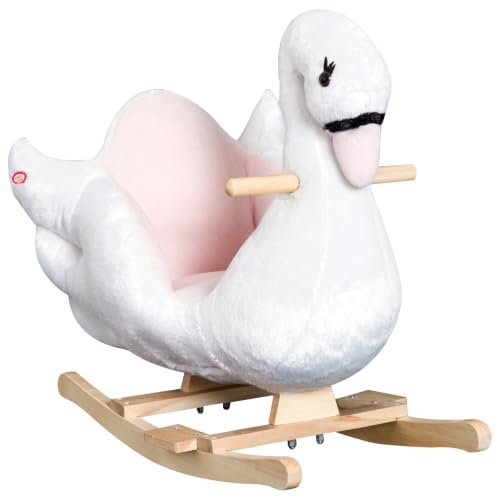 HOMCOM Schaukeltier Schaukelpferd mit Musik für Baby ab 18 Monate 57 cm
