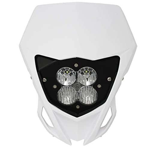 Baja Designs XL Pro LED Headlight Kit with Shell for Yamaha YZ250FX/YZ450FX 2016-2018 Motorcycle (Driving/Combo; Clear)