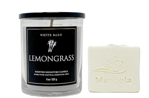 Bath & Body Works White Barn 1-Wick Scented Candle Lemongrass
