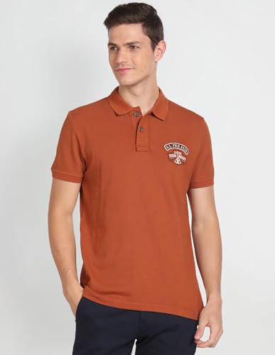 Image of U.S. Polo ASSN. Solid Slim Fit Polo T Shirts for Men - 100% Cotton, Half Sleeves Mens Tshirt