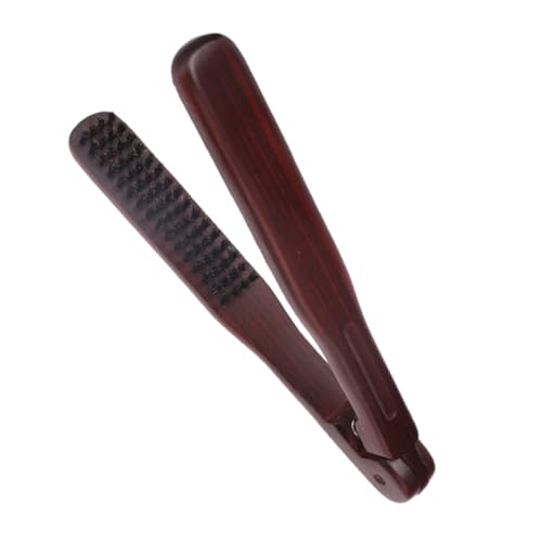 Peine alisador estático para cabello con cerdas, cepillo de doble cara para alisado, peinado y rizos naturales, uso profesional en salón, resistente al calor, para hombres y mujeres miniatura 1
