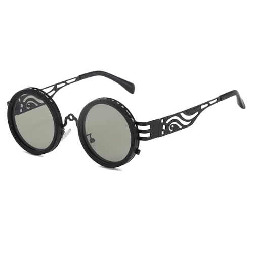 Long Keeper Verstellbare Polarisierte Sonnenbrille Herren Und 1-9 Stufen Verstellbare Rund Sonnenbrille UV-Schutz für Autofahren, Angeln, Wandern und Sport (Schwarz) Long Keeper Verstellbare Polarisierte Sonnenbrille Herren Und 1-9 Stufen Verstellbare Rund Sonnenbrille UV-Schutz für Autofahren, Angeln, Wandern und Sport (Schwarz)