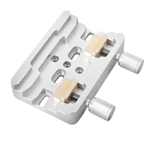Plaque double à fente argentée pour accessoires télescopes avec vis
