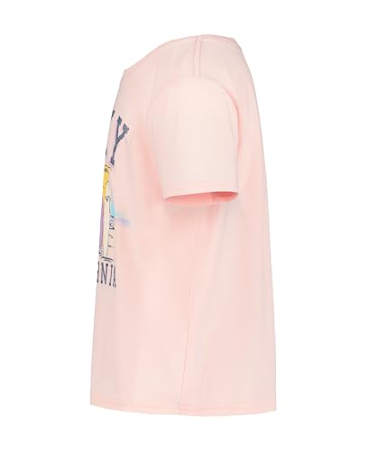 Image of Roxy Girls' Short Sleeve Boyfriend Fit Logo Tee, Crew Neck Graphic T-Shirt, Soft & Comfortable