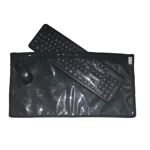 Image of EDRAK TRANSPRENTKeyboard Dust Productive Bag Case Sleeve Pouch for UniversalKeyboard Logitech /Razer /Das /Havit /Apple Magic Keyboard Protector, Wireless /Wire Computer /Cover